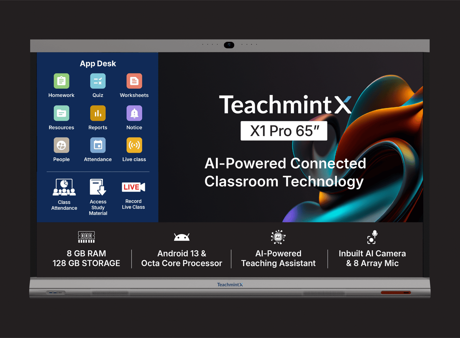 Teachmint x2 65" interactive flat panel 1 Teachmint X2 65" Interactive Flat Panel